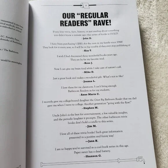 Uncle John's Awesome 35th Anniversary Bathroom Reader: Facts, Don't Fail Me Now! - Picture 7 of 8